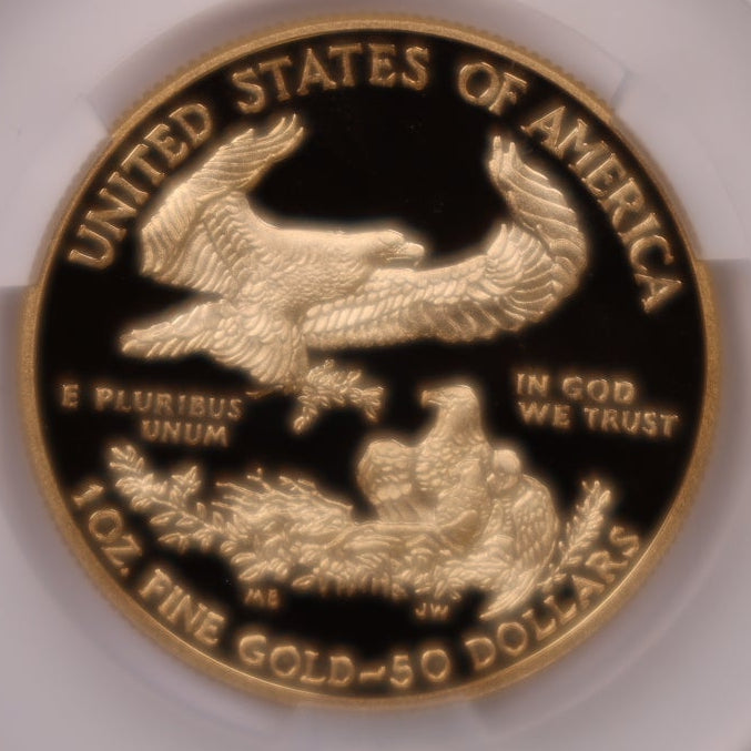 2016-W $50, Proof Gold American Eagle Coin, 1 OZT, CAC PR69DCAM, Store #GMC281
