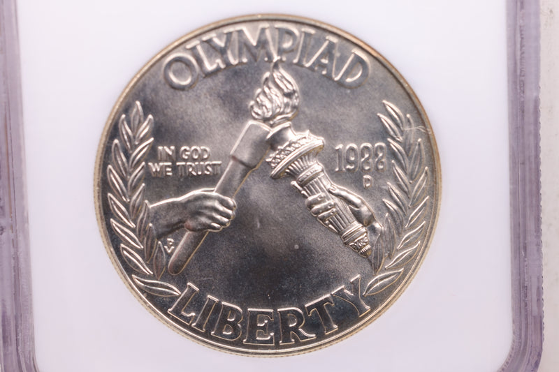 1988-D $1 OLYMPICS Commemorative., NGC Graded., Store
