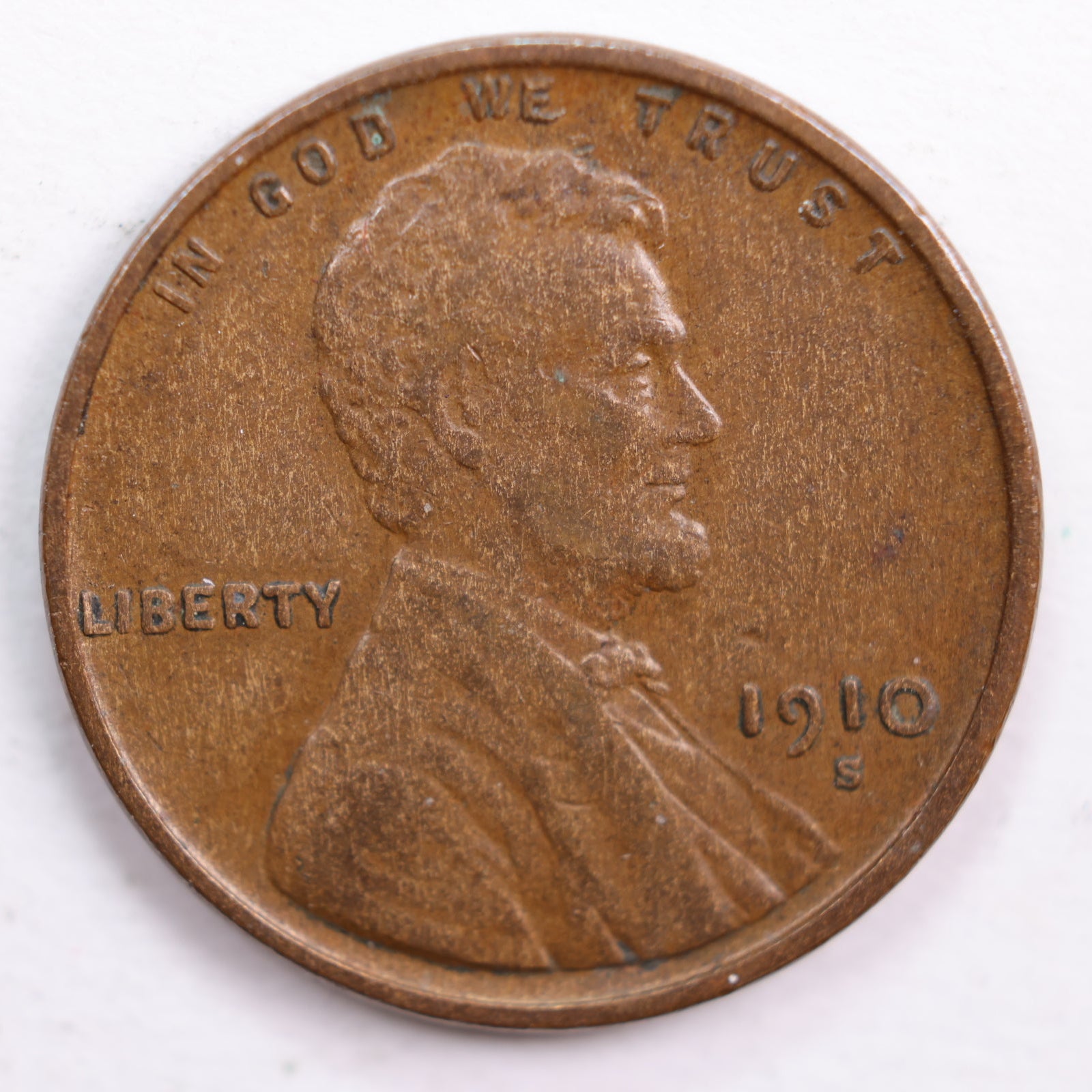 1910-S Lincoln Wheat Cent, Very Fine Circulated Coin, Store #CT0664