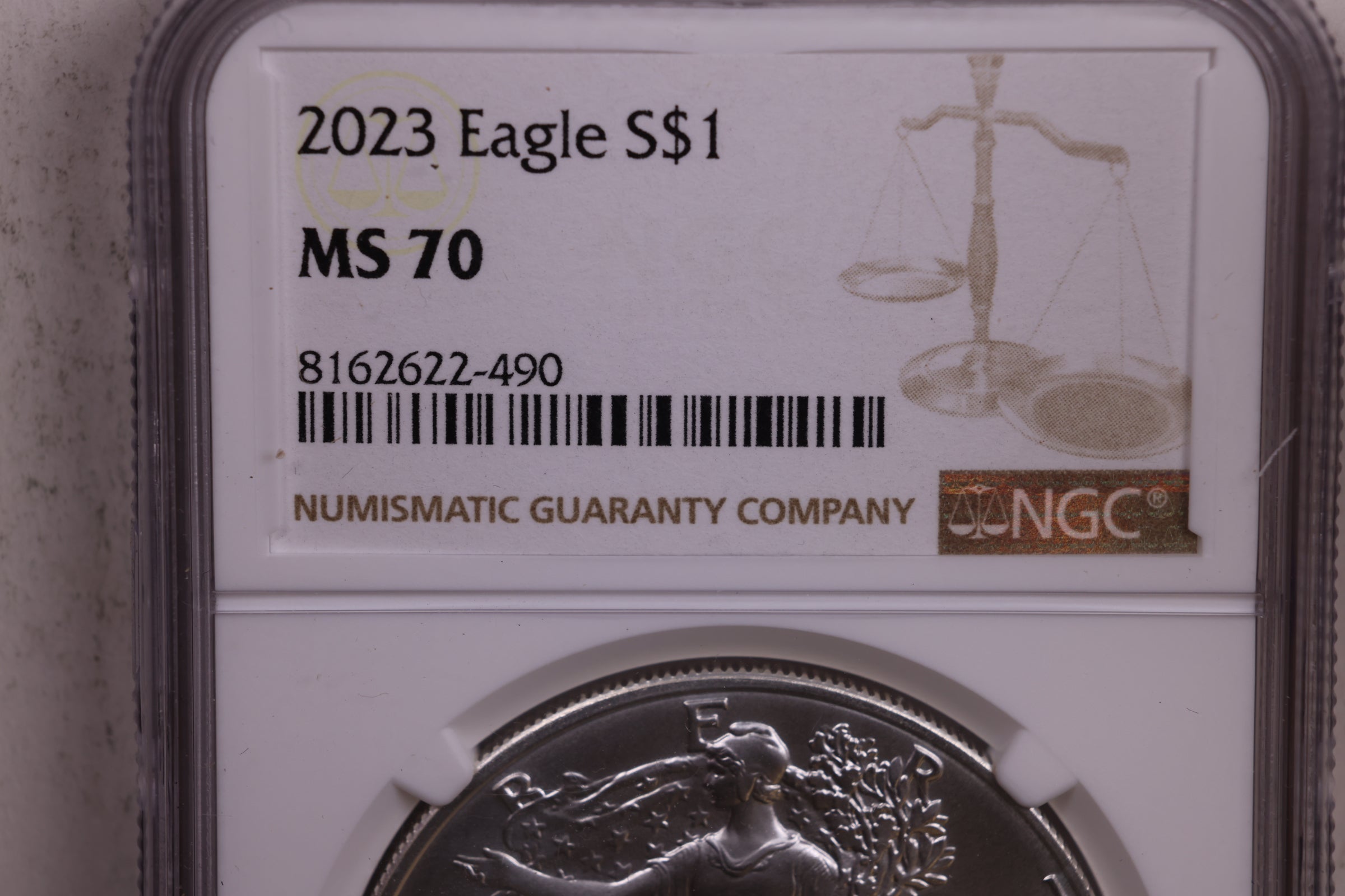 2023 American Silver Eagle, NGC Certified MS-70, Store #9067