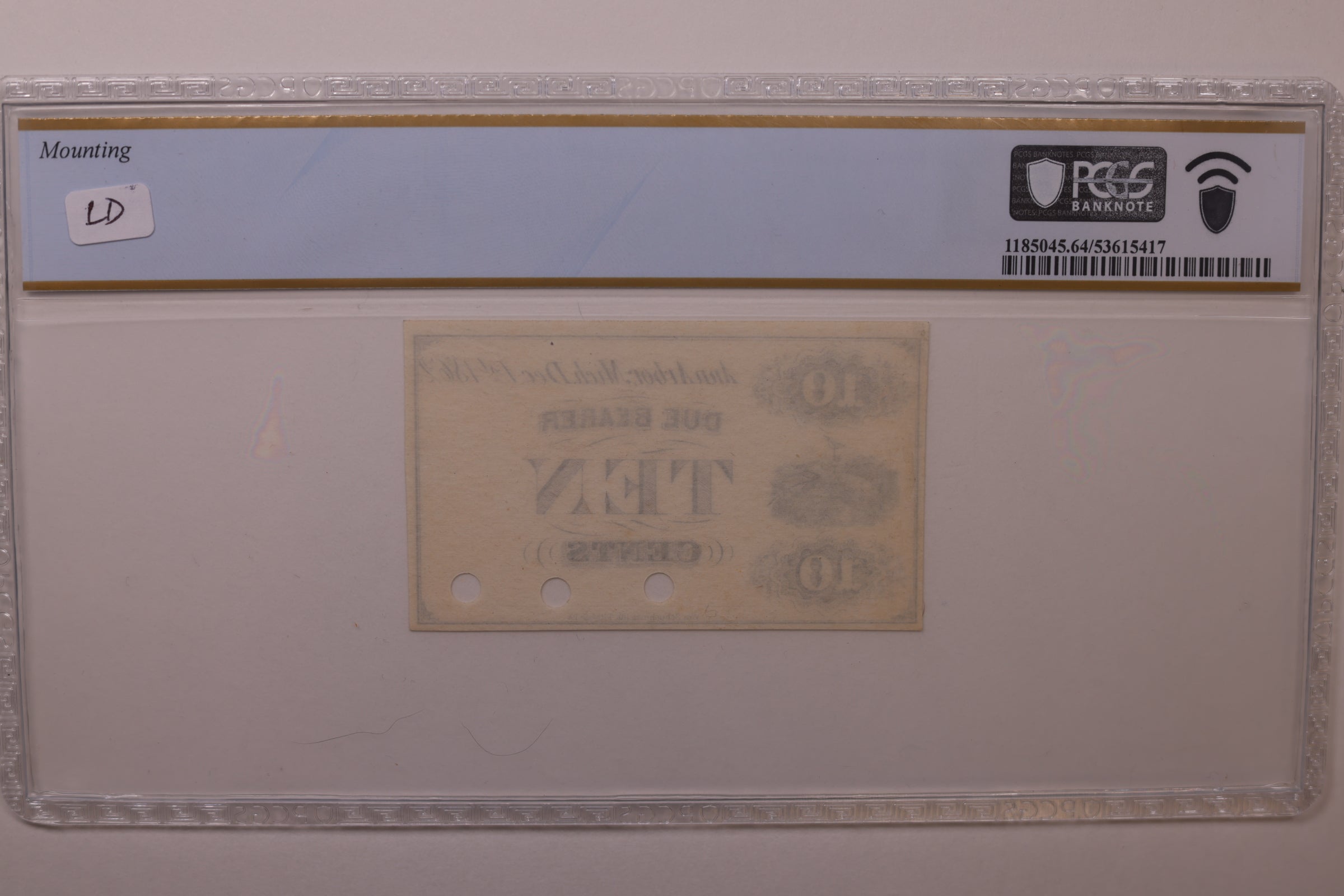 1862 50C, Ann Arbor, MI, Lee ANN-7-2, PCGS Choice UNC-64 PPQ, STORE #GMI148