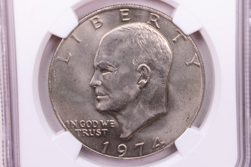 1974 Eisenhower Dollar., NGC Graded., Store