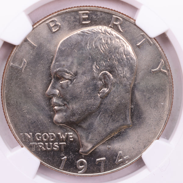 1974-D Eisenhower CLAD Dollar., NGC MS-65., Store #GDR0227