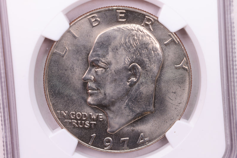 1974-D Eisenhower Dollar., NGC Graded., Store