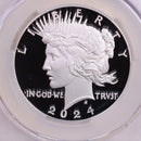 2024-S Peace Dollar Silver Commemorative Proof, CAC PR70DCAM, Store