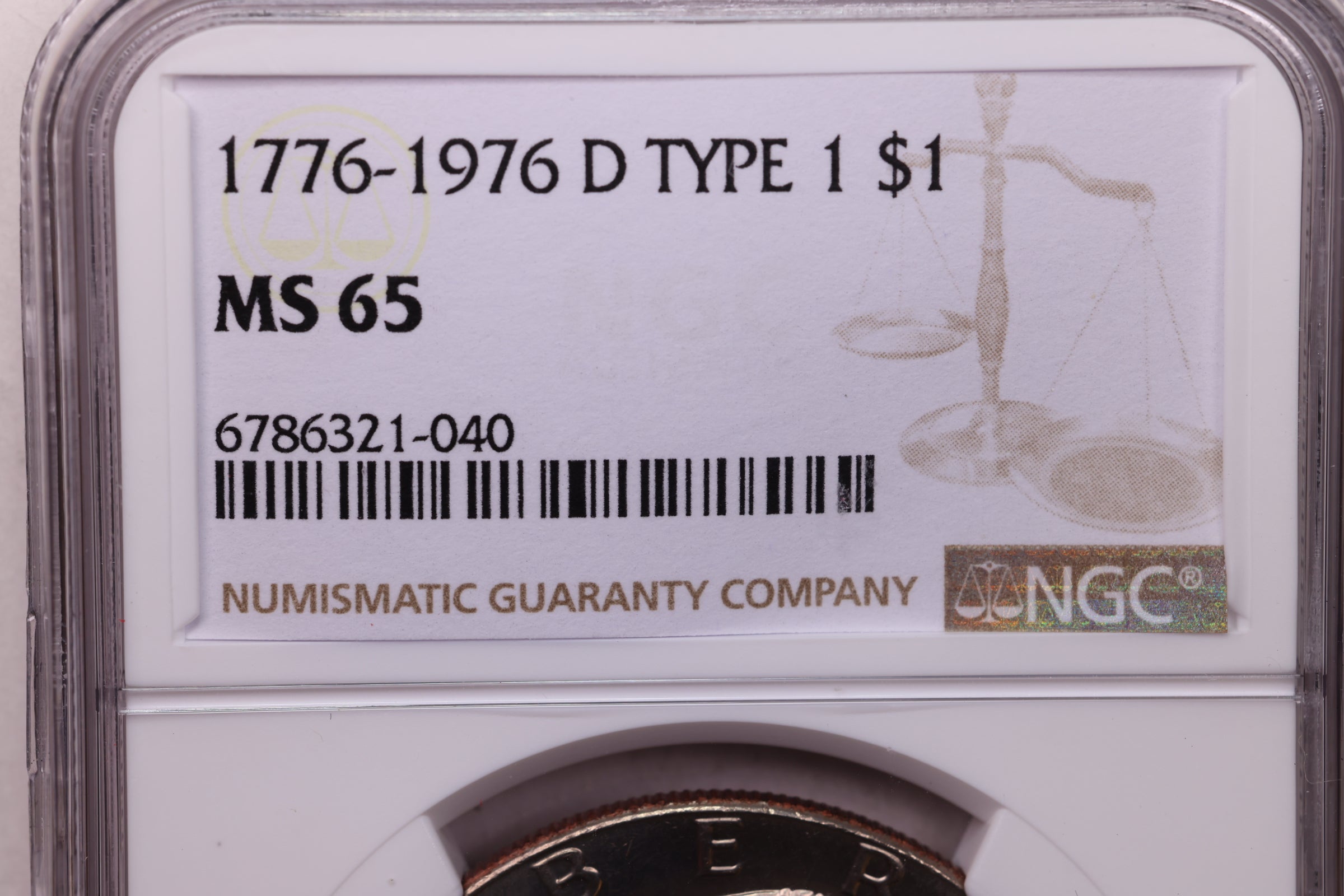 1976-D Eisenhower Dollar, NGC MS 65, Store #GDR0237