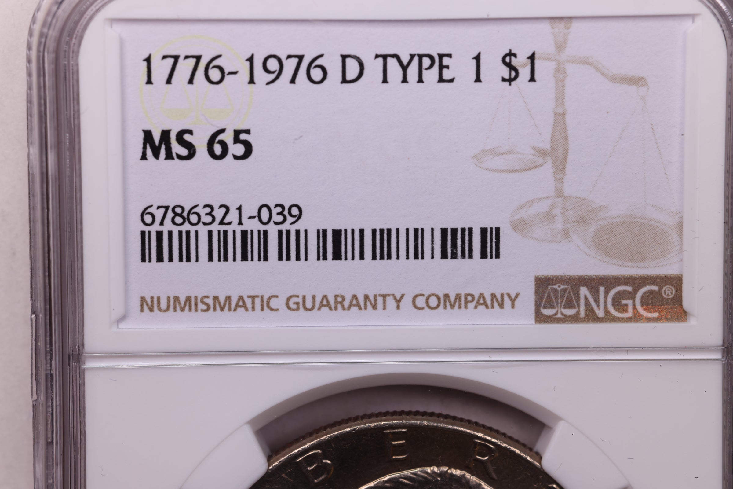 1976-D Eisenhower Dollar, NGC MS 65, Store #GDR0237