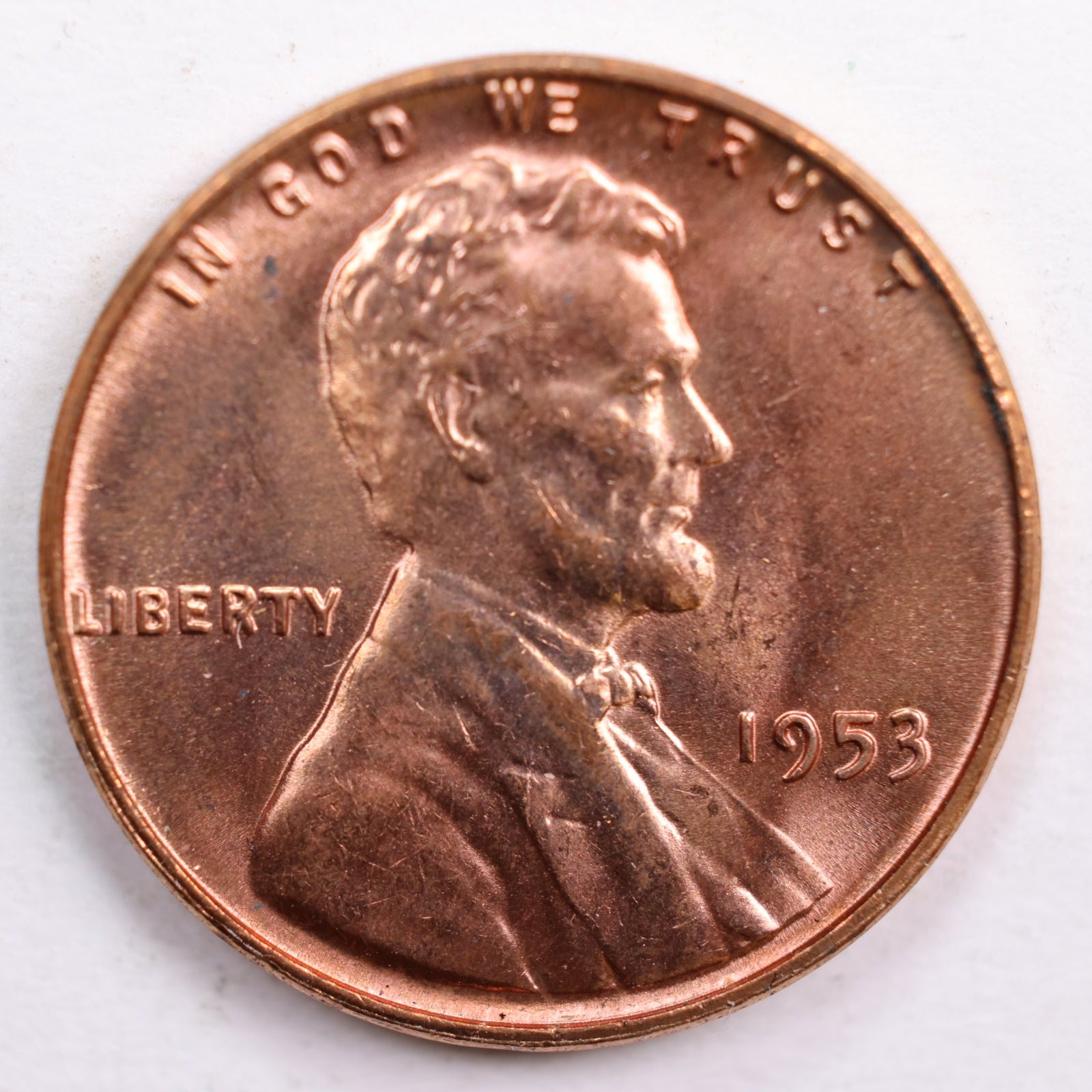 1953 Lincoln Wheat Cent, Mint State Uncirculated Coin, Store #CT0685