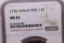 1976-D Eisenhower Dollar, NGC MS 65, Store