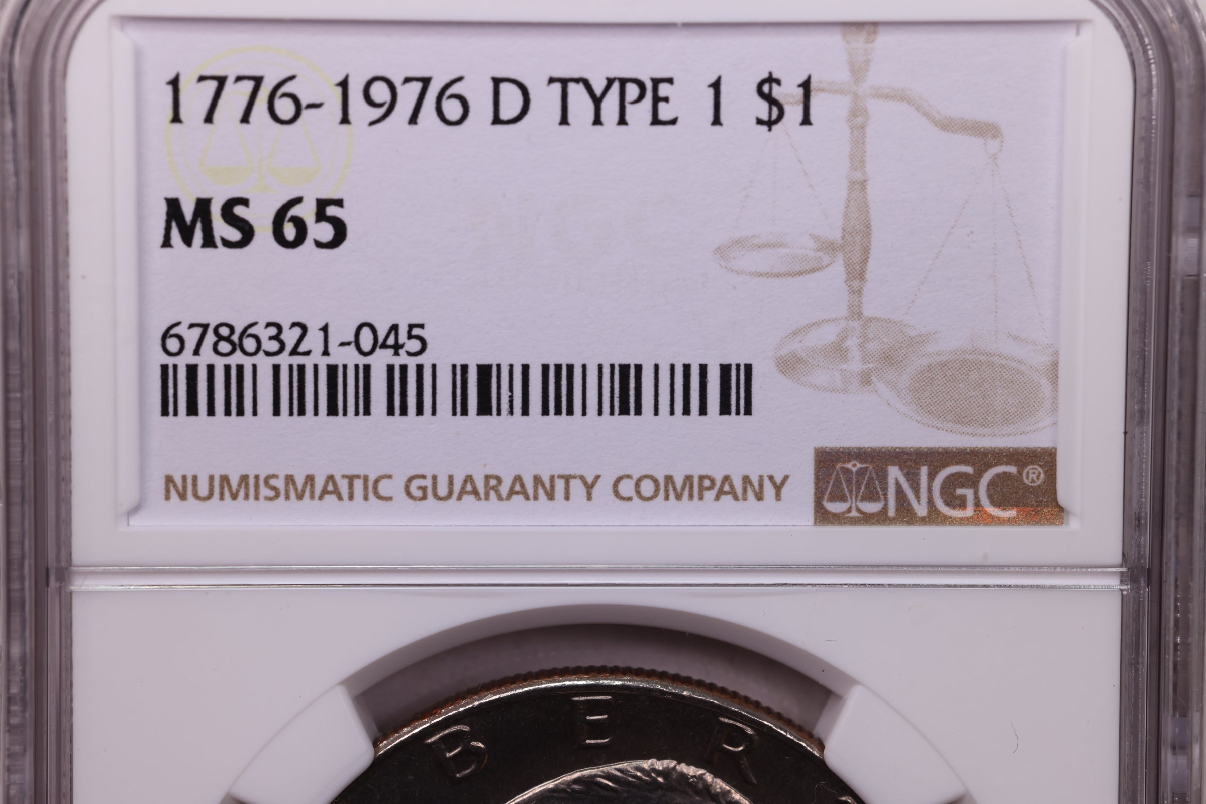 1976-D Eisenhower Dollar, NGC MS 65, Store #GDR0237