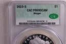 2023-S Morgan Silver Commemorative Proof, CAC PR69DCAM, Store