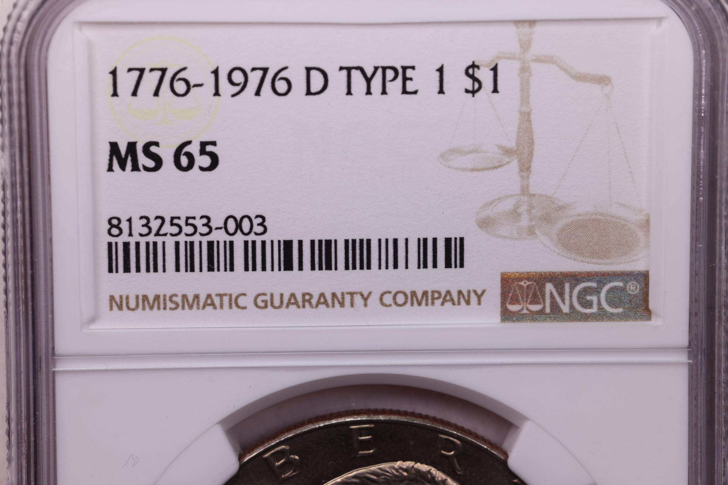 1976-D Eisenhower Dollar, NGC MS 65, Store #GDR0237