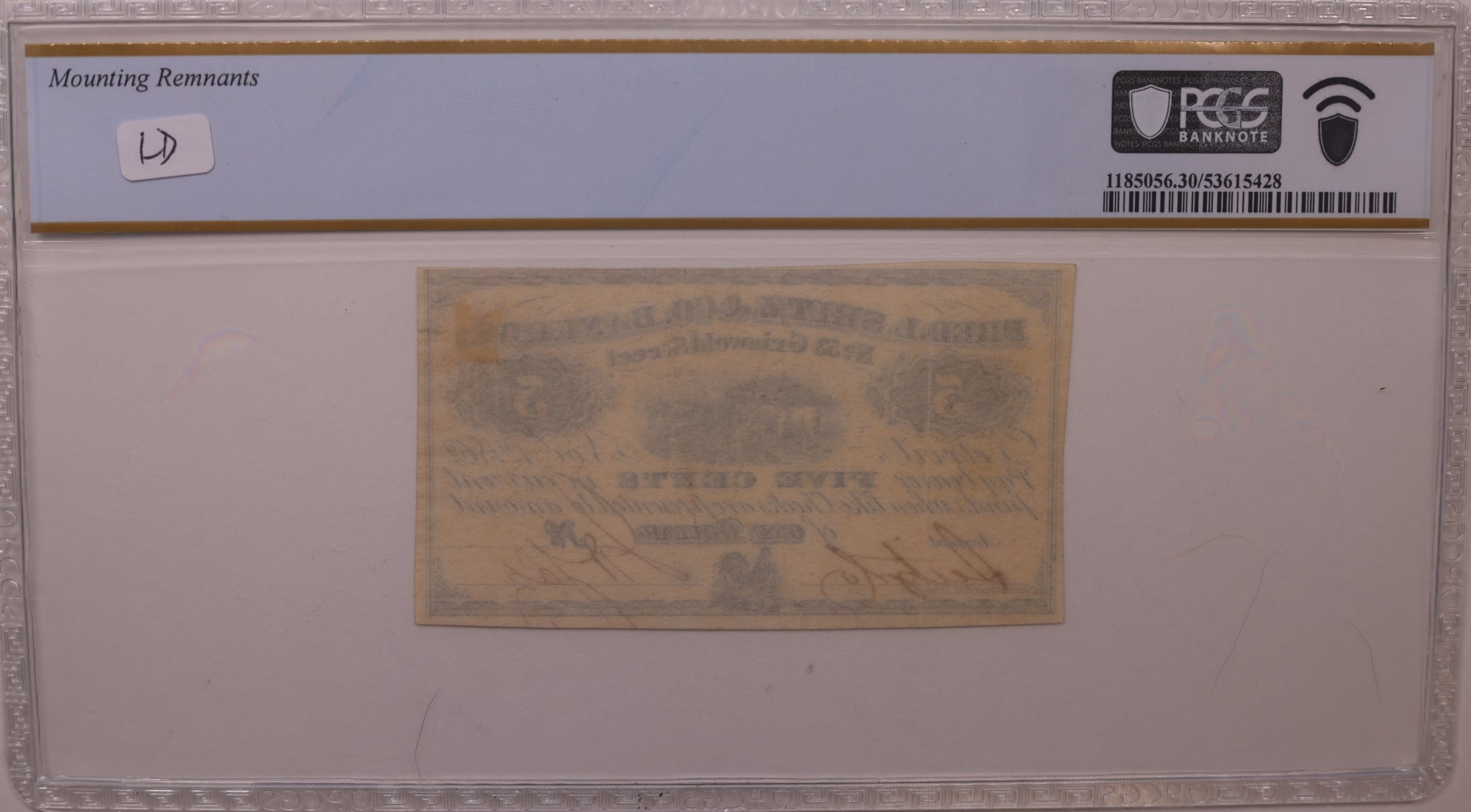 1862 5C Remainder-Detroit, MI, Lee DET-48-1, PCGS VF-30, STORE #GMI158