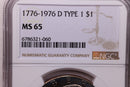 1976-D Eisenhower Dollar, NGC MS 65, Store