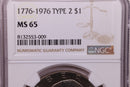 1976 Eisenhower Dollar Type 2, NGC MS 65, Store