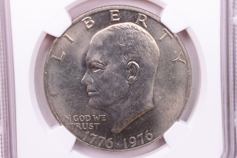 1976  Eisenhower Dollar., Type-2., NGC Graded., Store