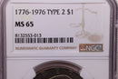 1976 Eisenhower Dollar Type 2, NGC MS 65, Store