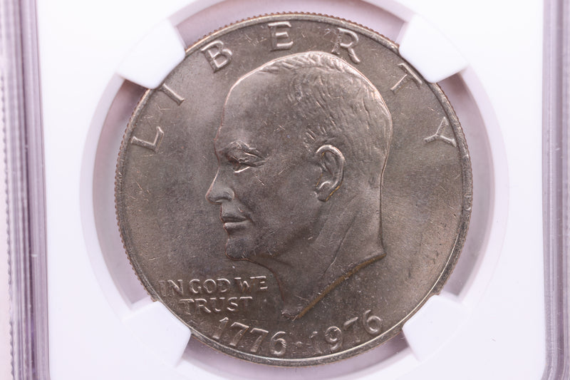 1976  Eisenhower Dollar., Type-2., NGC Graded., Store