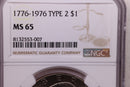 1976 Eisenhower Dollar Type 2, NGC MS 65, Store