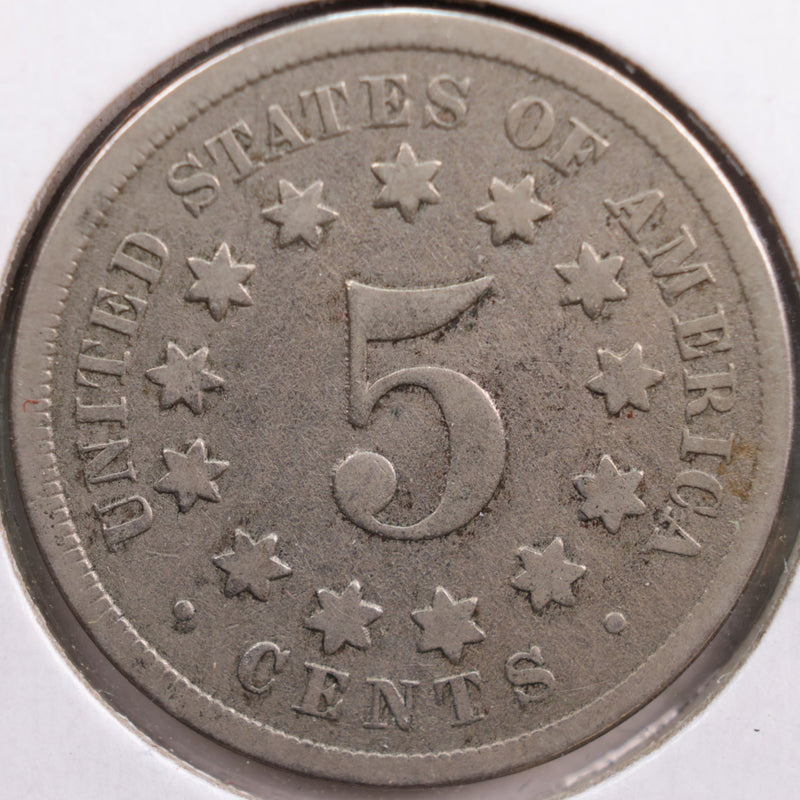1868 Shield Nickel, Good Circulated Coin, Store
