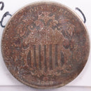 1869 Shield Nickel, Poor Circulated Coin, Store