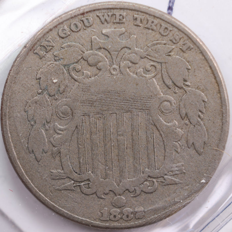 1882 Shield Nickel, Very Good Circulated Coin, Store