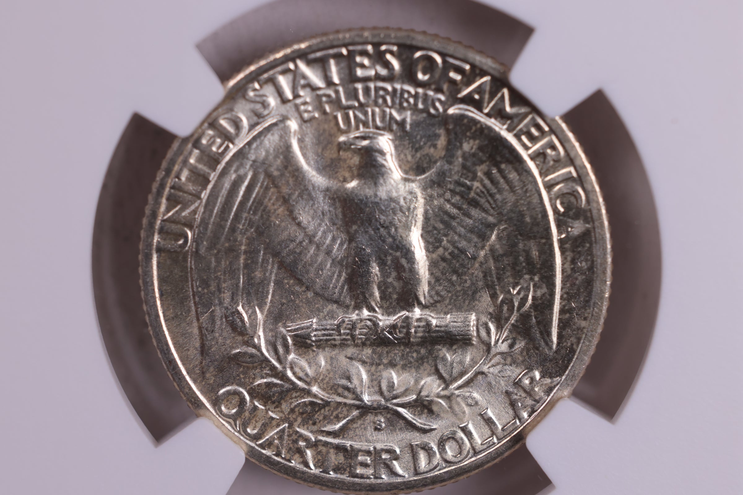 1939-S Washington Silver Quarter., NGC Graded; MS-65., Store #9088.