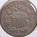 1883 Shield Nickel, Abt Uncirc Circulated Coin, Store