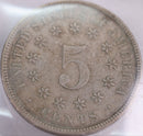 1883 Shield Nickel, Fine Circulated Coin, Store