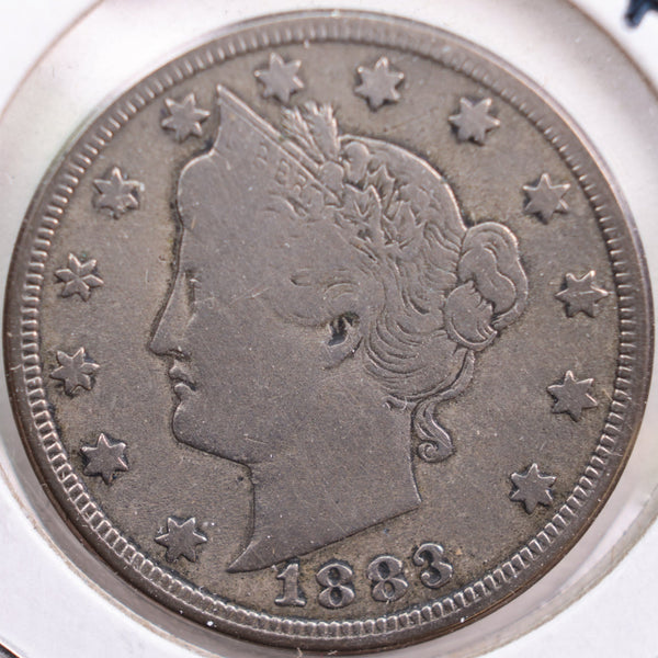 1883 Liberty Nickel, Very Good Circulated Coin, Store #NL046