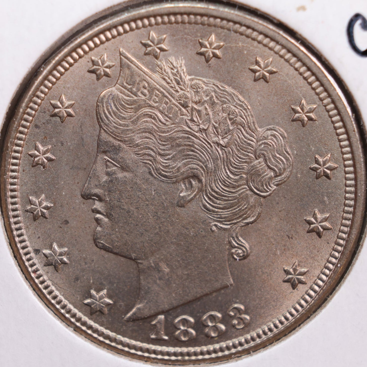 1883 Liberty Nickel, Select+ Mint State Uncirculated Coin, Store #NL049