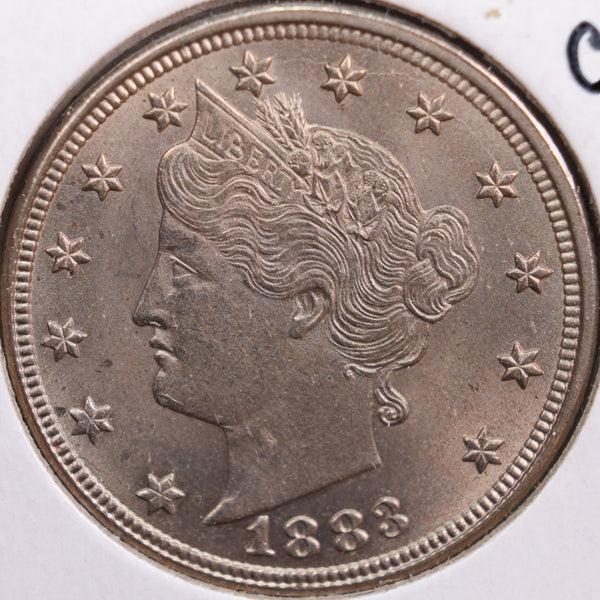 1883 Liberty Nickel, Select+ Mint State Uncirculated Coin, Store #NL049