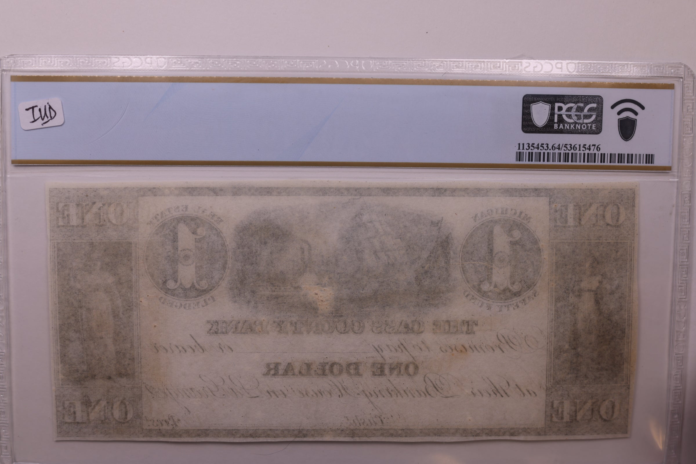 1850s $1 ND Remainder-La Grange, MI, Lee LAG-1-1, PCGS Choice UNC-64, STORE #GMI175