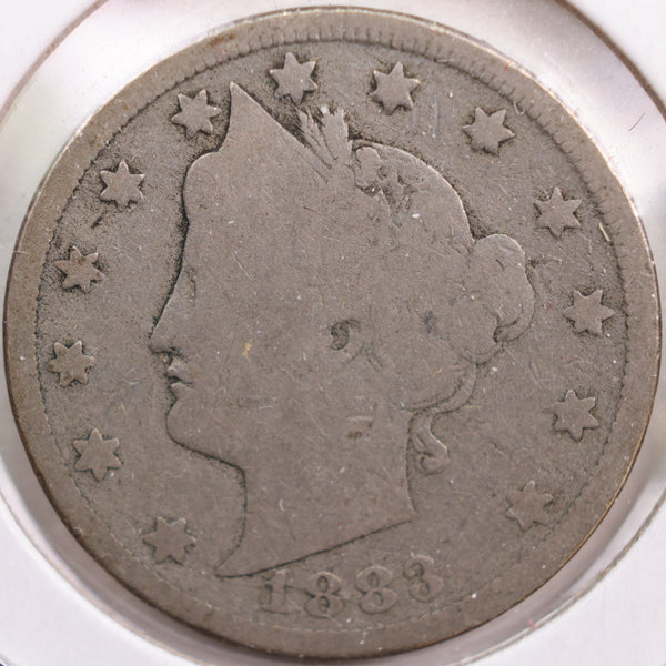 1883 Liberty Nickel, Good Circulated Coin, Store #NL050