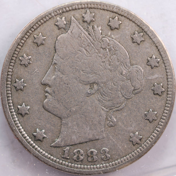 1883 Liberty Nickel, Very Good Circulated Coin, Store #NL054