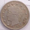 1883 Liberty Nickel, Abt Uncirculated Coin, Store