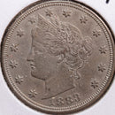 1883 Liberty Nickel, Abt Uncirculated Coin, Store