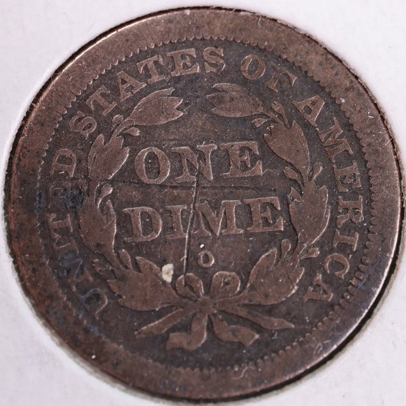 1841-O Seated Liberty Silver Dime, Good Circulated Coin, Store