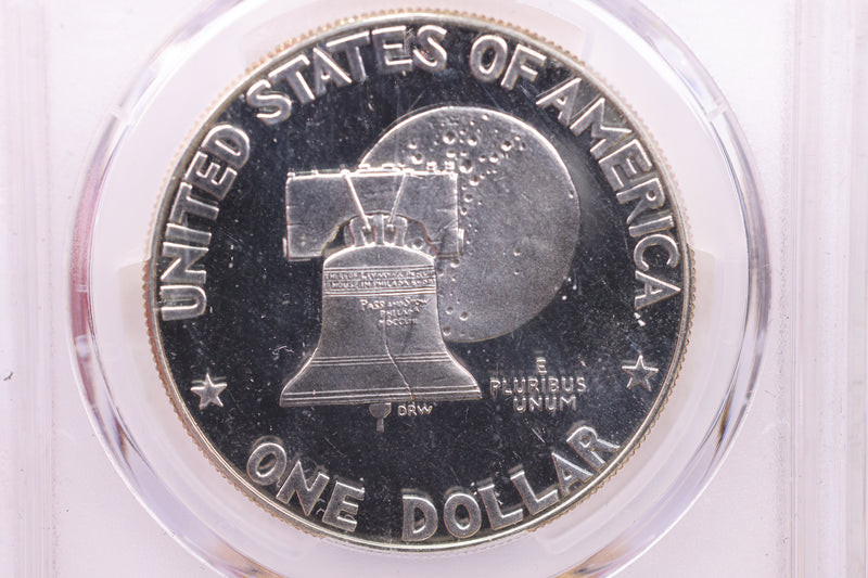 1976-S  Eisenhower Dollar., Silver., PCGS Graded., Store