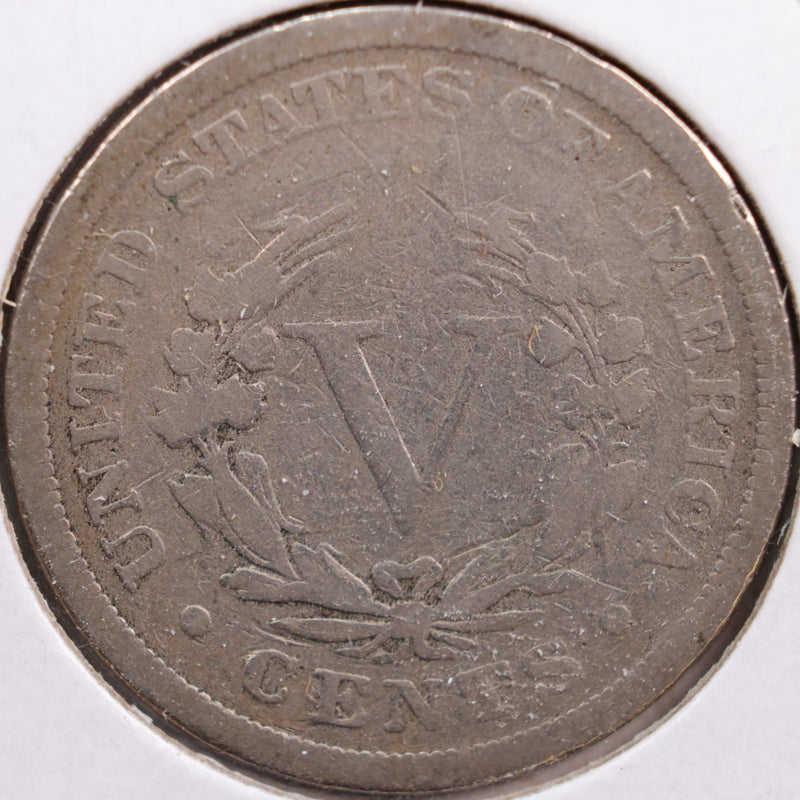 1884 Liberty Nickel, Very Good Circulated Coin, Store