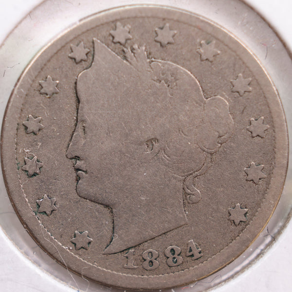1884 Liberty Nickel, Good Circulated Coin, Store #NL066