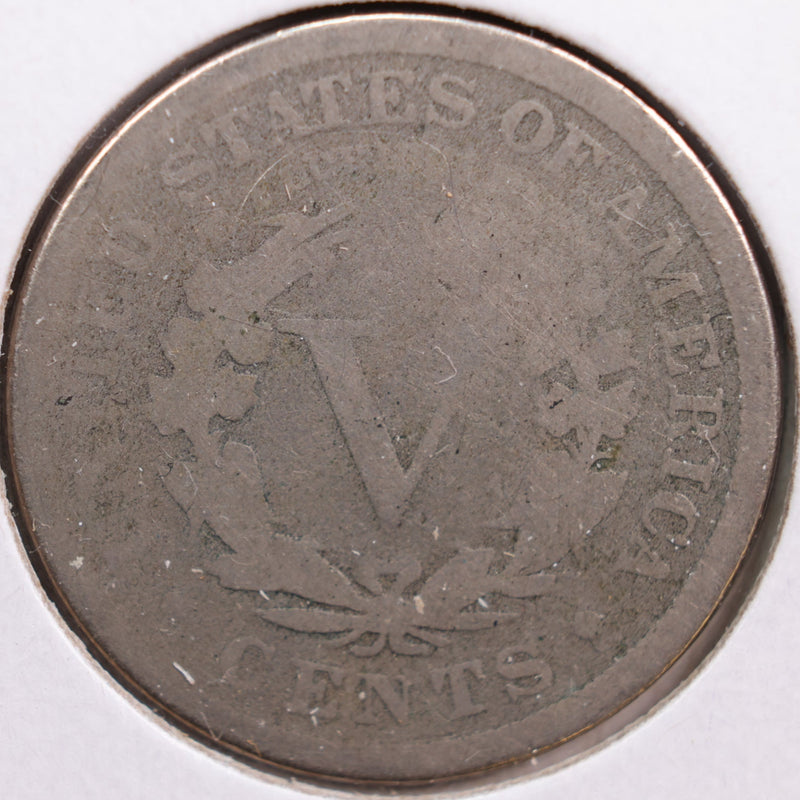 1886 Liberty Nickel, Abt Good Circulated Coin, Store