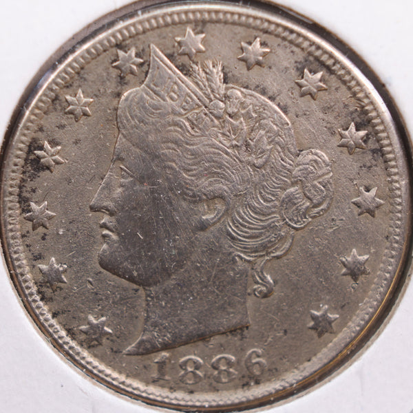 1886 Liberty Nickel, Very Fine Circulated Coin, Store #NL069