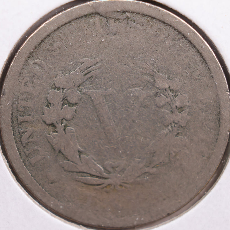 1886 Liberty Nickel, Abt Good Circulated Coin, Store