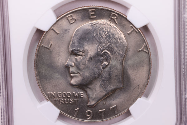 1977-D $1 Eisenhower Dollar., NGC Certified., Store #18803