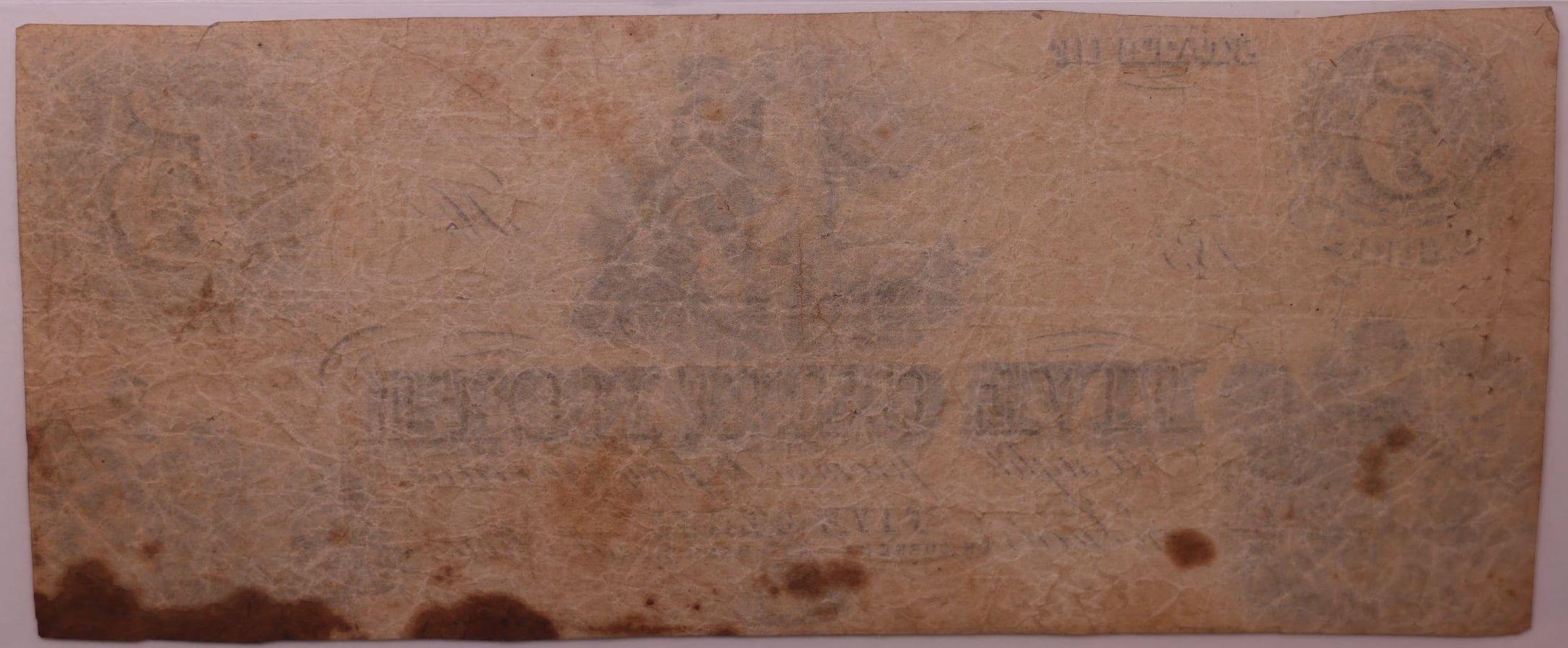 185_ 5C Remainder-New York, N.Y., PCGS VF-20, Obsolete Currency, Store #GNY024