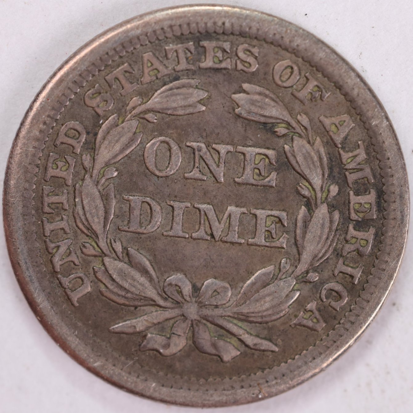 1856 Seated Liberty Silver Dime, Extra Fine Circulated Coin, Store #d856.08