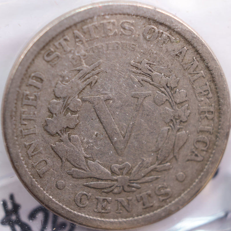 1887 Liberty Nickel, Good Circulated Coin, Store