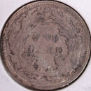 1873 Seated Liberty Silver Dime, Abt Uncirc+ Circulated Coin, Store