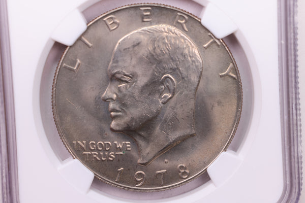 1978-D $1 Eisenhower Dollar., NGC Certified., Store #18806